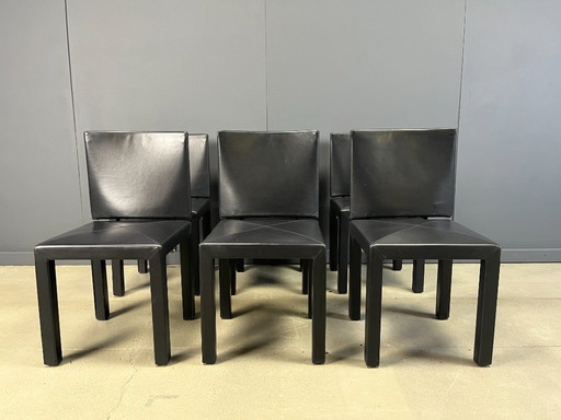 Sillas de comedor Arcadia de Paolo Piva para B&B Italia, juego de 6