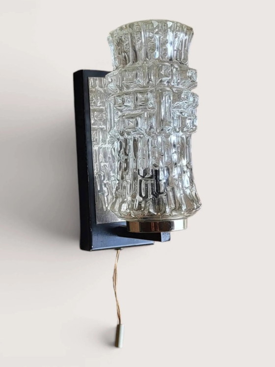 1970er Wandleuchte – Wandleuchten, Metal, Glass, Vintage (photo 4 of 7)