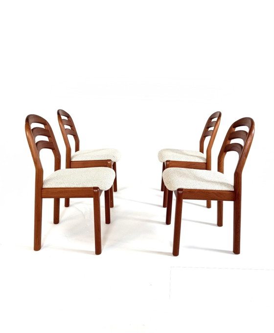 Image 1 of 4x vintage Deense eetkamerstoel, Dyrlund ‘80
