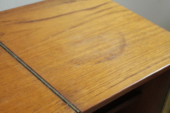 Image 1 of 1960's bar cart / drinks trolley after Jaques Adnet