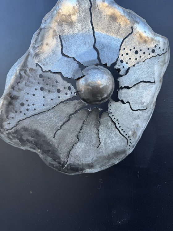 Image 1 of Handcrafted wrought iron wall sculpture