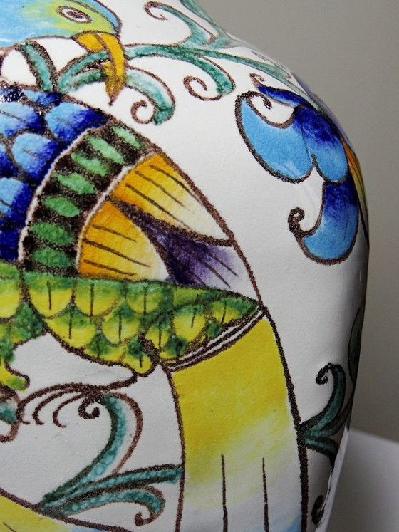 Image 1 of Large vintage Italian demijohn vase from the 1960s-80s in the style of Innocenti