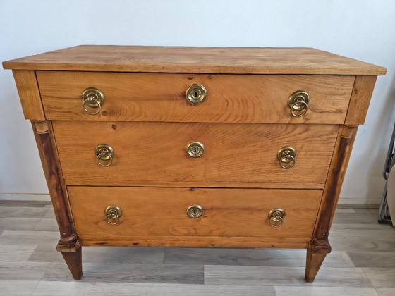 Image 1 of Antique chest of drawers | 19th century | solid cherry wood