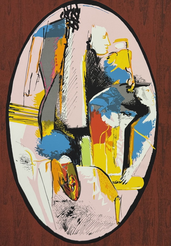 Remo Brindisi Screen Print 50x70cm, Informal, Contemporary, Modern – Lithographs & prints, Paper (photo 2 of 7)