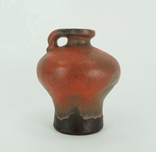 Carstens Tönnishof Vase Modell Nr. 0875-18 Gerda Heuckeroth verschiedene Orange- und Brauntöne