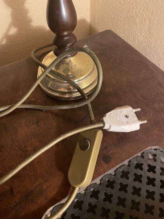 Image 1 of Tiffany stijl tafellamp glas-in-lood 