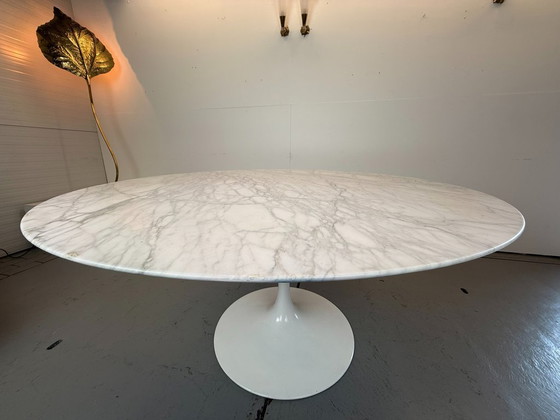 Image 1 of Table de salle à manger en marbre Eero Saarinen Knoll, années 1960