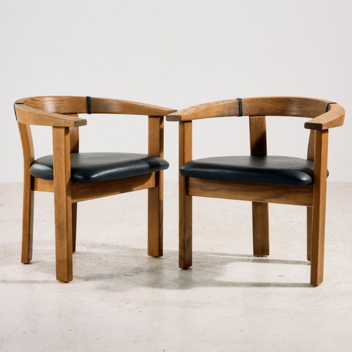 MK11108 Massief eikenhouten fauteuil van Lars Gangsø
