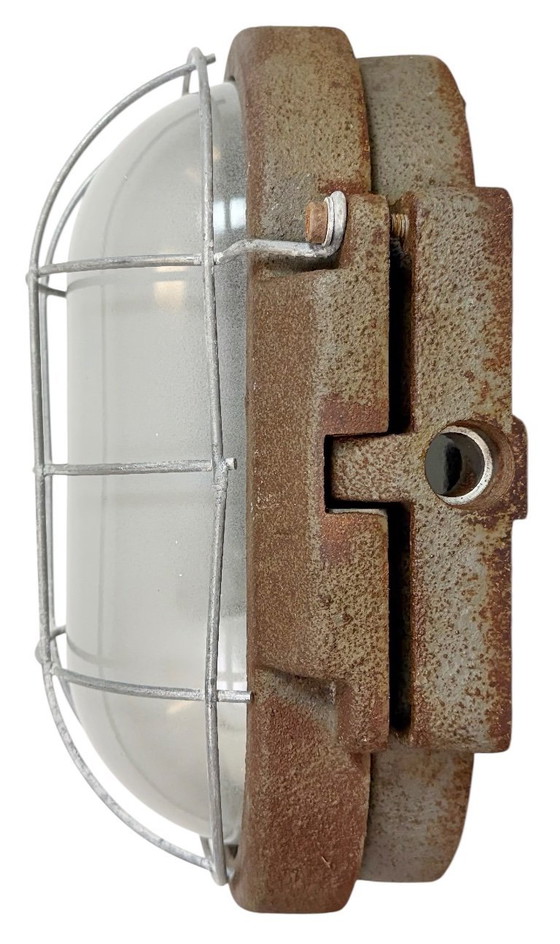 Image 1 of Applique industriale in ghisa grigia di Elektrosvit, anni '60