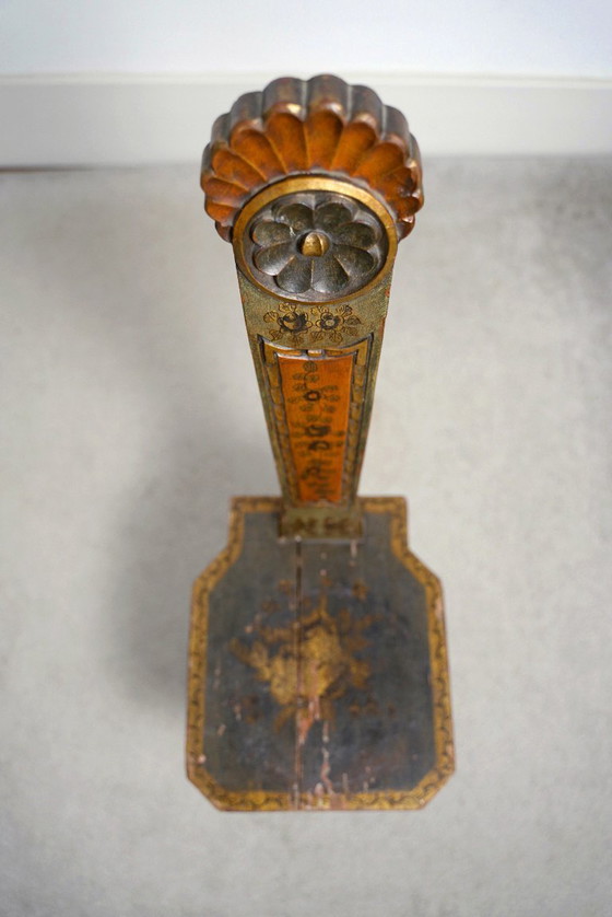 Image 1 of Handbemalter Tiroler Kinderstuhl - 19. Jahrhundert Alpine Volkskunst