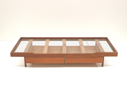 Vintage Daybed Van Teakhout Gemaakt in de Jaren ’60