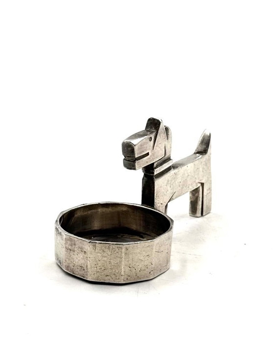Image 1 of Posacenere piccolo Art Déco Ric & Mac placcato in argento, Edouard Marcel Sandoz, Gallia Christofle, Francia, anni '30