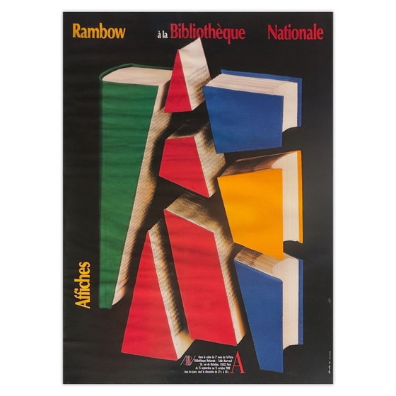 Image 1 of Gunter RAMBOW Expo - Rambow in de Nationale Bibliotheek STOCK B poster 1988