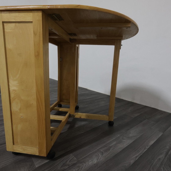 Image 1 of Set Tavolo E Sedie Richiudibile Design Scandinavo Anni 80 Modernariato