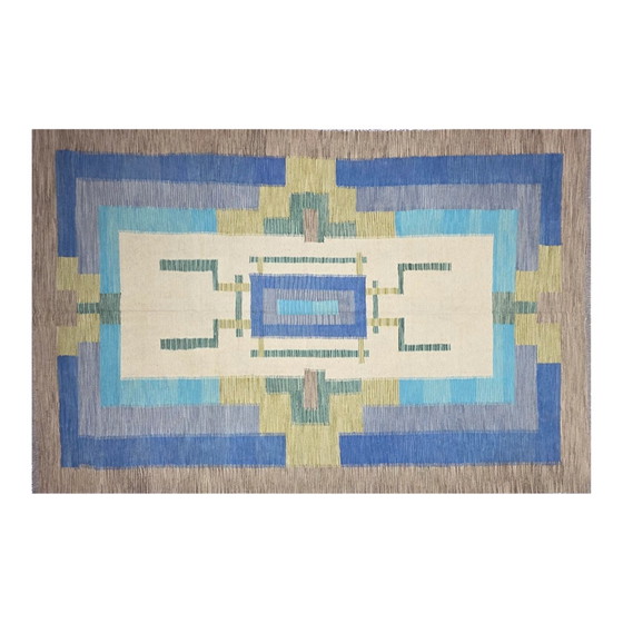 Image 1 of Teppich André Arbus d'après in Wolle auf Wolle handgewebt Art Deco 3m x 2m, 9.8 ft x 6.5 ft