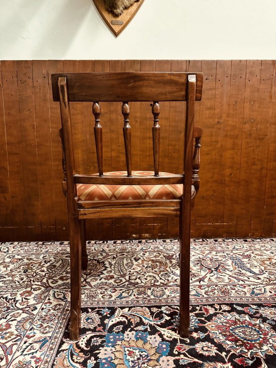 Tavolo da riunione classico inglese con sedie – Set da pranzo, Tessile, Legno (photo 21 of 23)