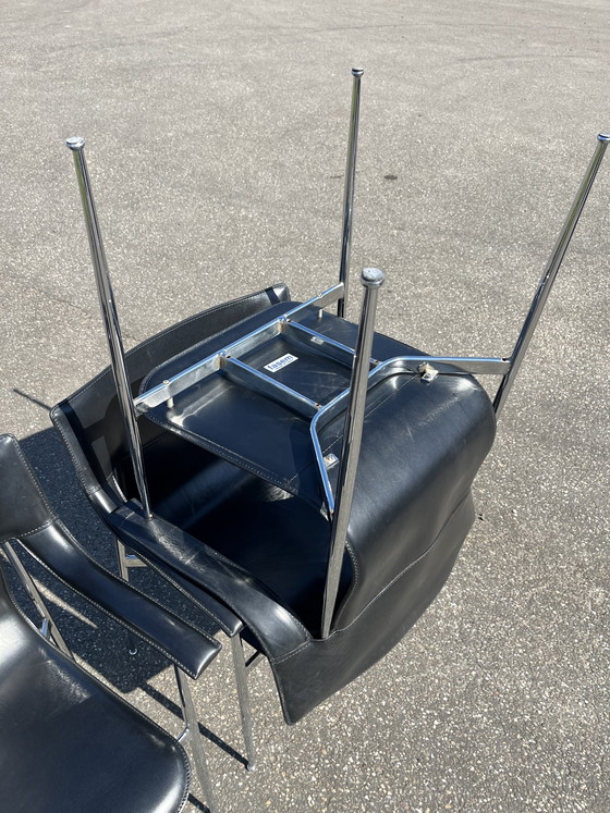 Image 1 of Set van 4 stoelen Fasem Italië, ontwerp Giancarlo Vegni & Gianfranco Gualtierotti