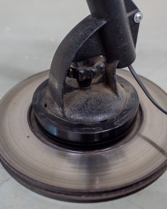 Image 1 of 'the Industrial Cage' – Upcycled Floor Lamp From Vintage Meopta Enlarger