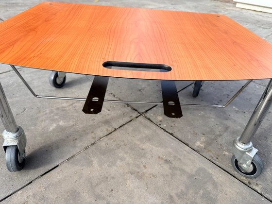 Max & Dirk Trolley, Tables d'appoint, Plastique, Bois, Marron (photo 6 sur 7)