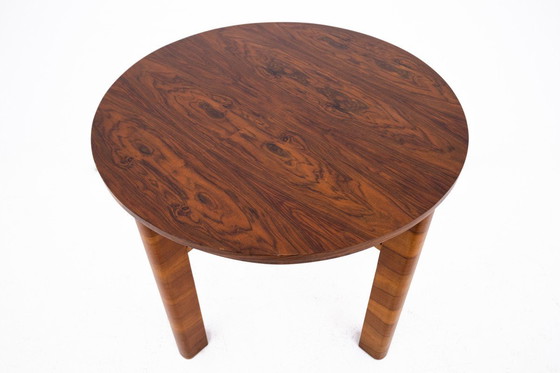 Image 1 of Table ronde du 20e siècle de style Art déco, Pologne.