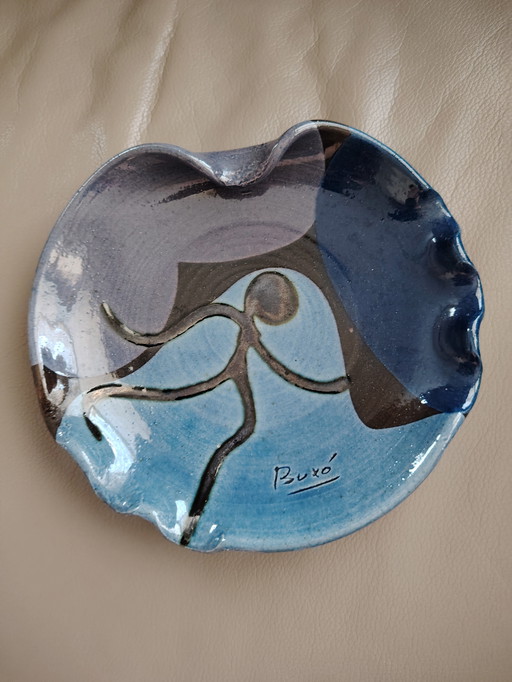 Thomas Buxó vintage bowl ceramic plate art from Spain