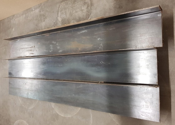 Image 1 of 3X Steel Wall Shelves, 1980S