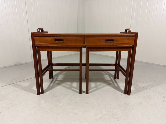Image 1 of Tables gigognes en teck Skaraborgs Möbelindustri, Suède 1960