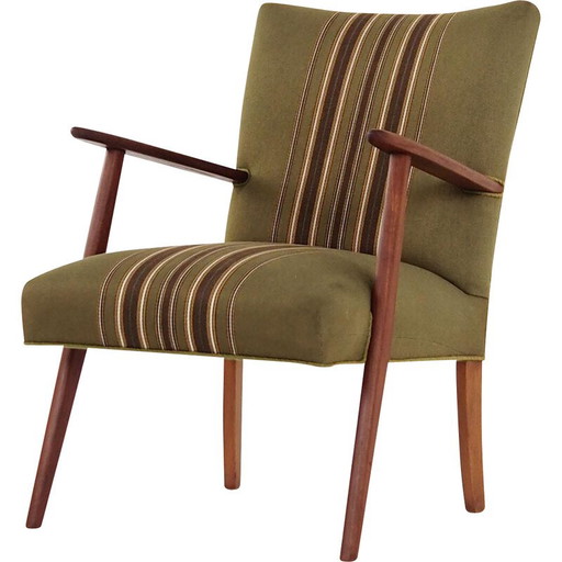 Poltrona vintage scandinava in teak, anni '70