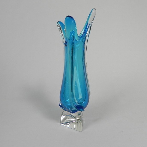 Image 1 of Vintage glass vase Val St. Lambert, 1950s