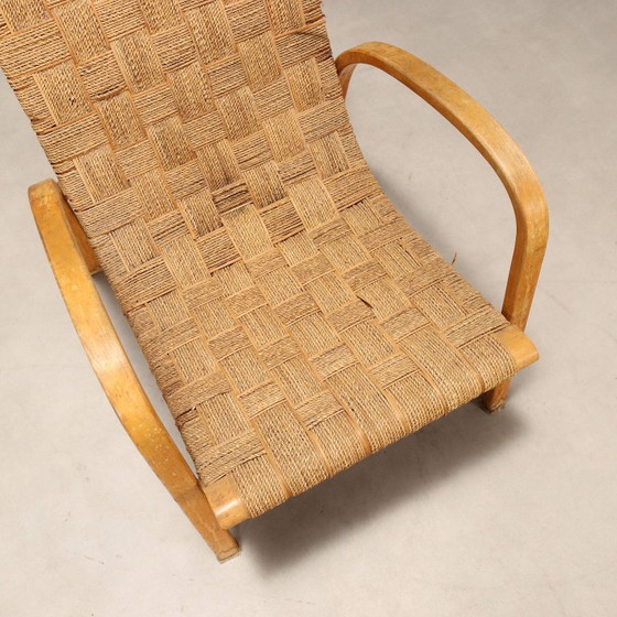 Image 1 of Fauteuil des années 1960 en corde tressée