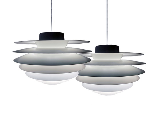 Image 1 of 2 Grote Vintage Scandinavische Opknoping Armaturen - Verona 41094 - Svend Middelboe - Nordisk Solar - 1968