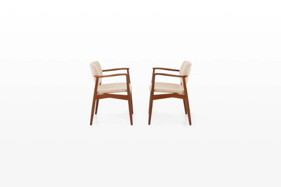 Chaises Captain's d'Erik Buch pour Ørum Møbler, Danemark, années 1960, lot de 2 – Chaises de salle à manger (photo 3 of 16)