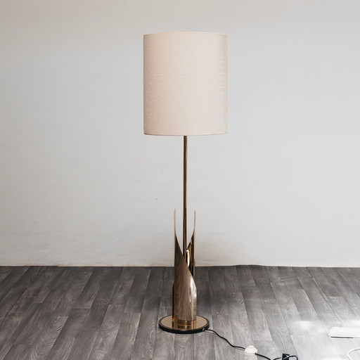 Lampadaire de style Hollywood Regency, design moderne des années 1970