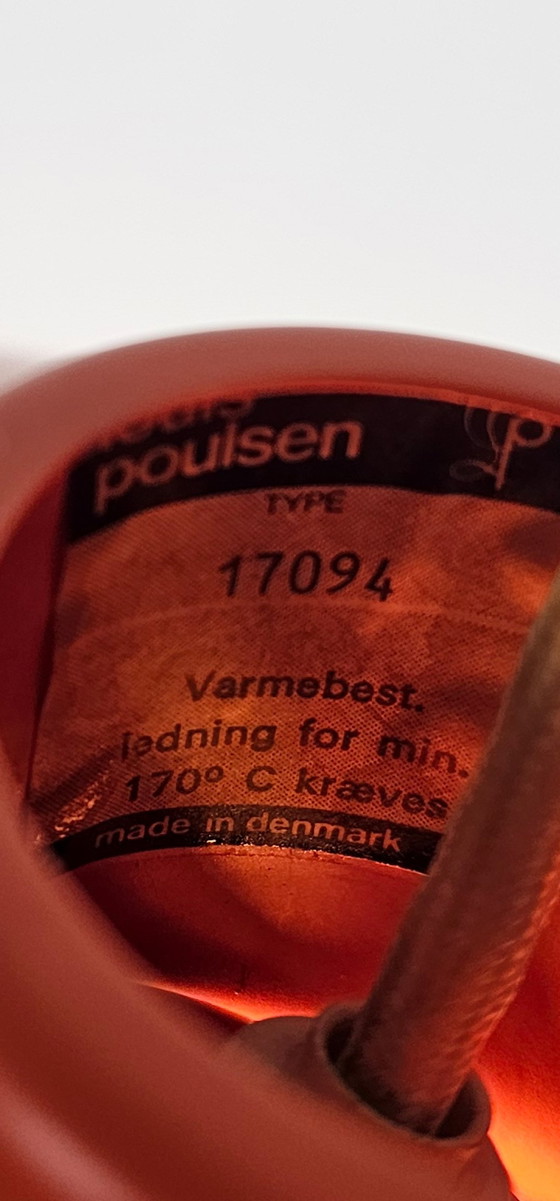 Image 1 of Louis Poulsen PH 4/3 pendant lamp orange metal shades by Poul Henningsen