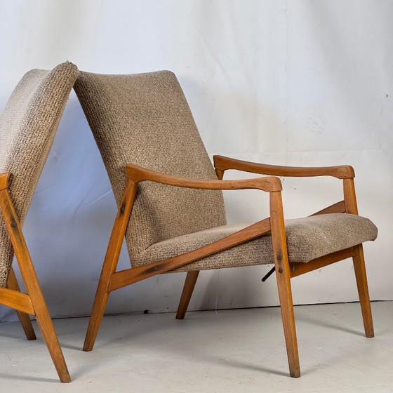 Image 1 of Pair of Jirí Jiroutek Armchairs for Jitona, 1960s