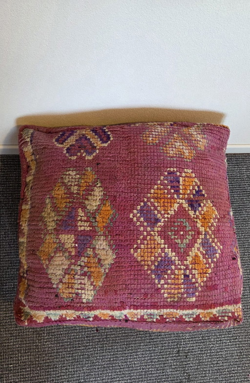 Cuscino da seduta vintage, cuscino da pavimento berbero