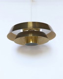 Suspension vintage danoise en laiton Jo Hammerborg