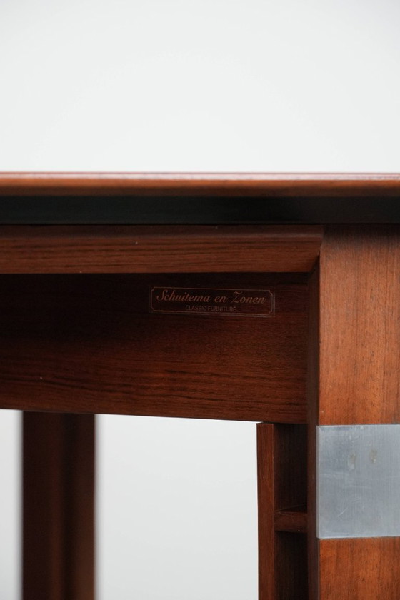 Image 1 of Practical extendable Art Deco design dining table for 6 to 8 people from Schuitema from the Decoforma series