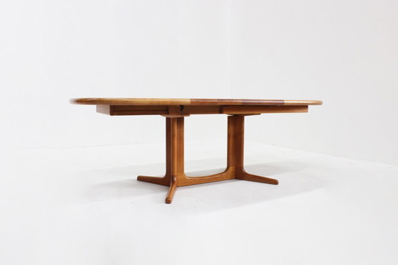 Image 1 of Vintage Glostrup Danish oval extendable dining table solid teak