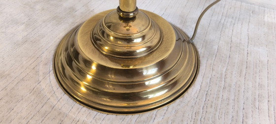 ✨💎 Rare Vintage Postmodern Gilded Brass Floor Light – 3 Saucers – 183 Cm 💎 ✨ (photo 10 of 20)