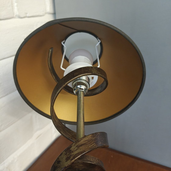 Vintage Italian A.M. Luce table lamp – Sculptural spiral design – 58 cm – Metal (photo 10 of 10)