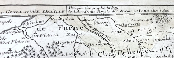Perfekt gerahmter Stich von 1711: Artois – Delisle - Derosier – Lithographien & Drucke, Paper (photo 5 of 5)
