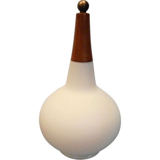Vintage opaline lamp by Max Ingrand, 1970s