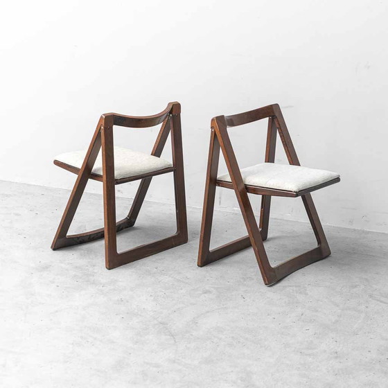 Set van 4 Trieste Klapstoelen van Jacober & Bazzani, Vintage Jaren 70 Moderne Antiek – Wood (photo 4 of 9)