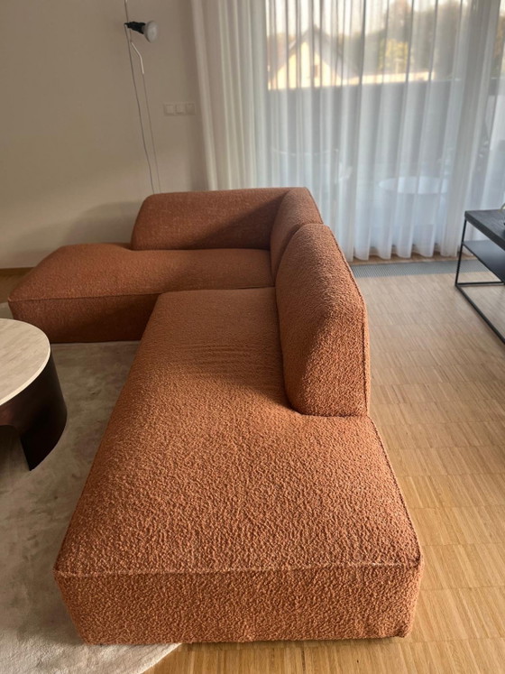 Dôme Deco CALI Divano L – Terracotta – 275 × 180 cm – Divani 3 posti, Tessile (photo 4 of 11)