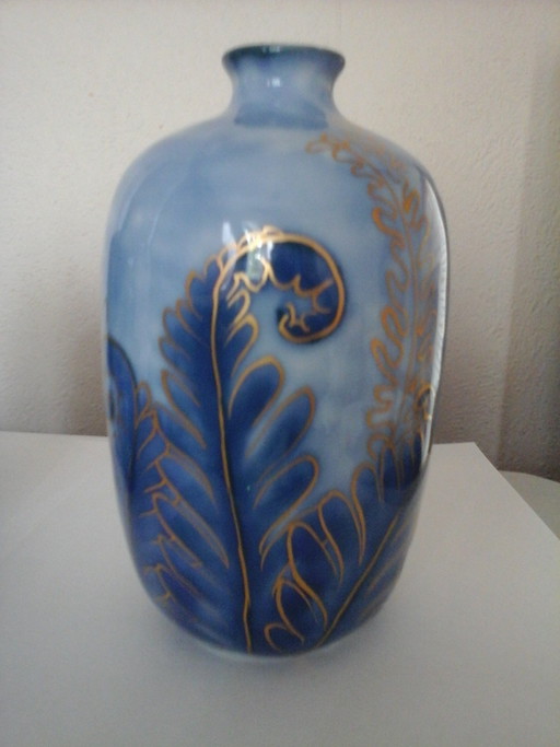 Art/Deco Limoges Porcelain Vase By Camille Tharaud 15.8Cm