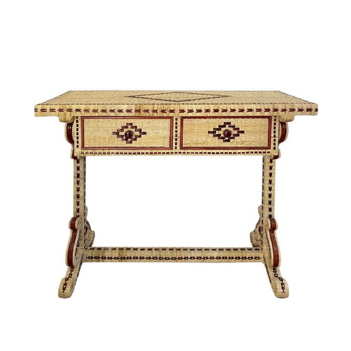 Consola Marrakech de ratán hecha a mano
