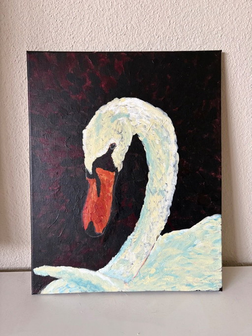 Swan - Painting 40 x 50