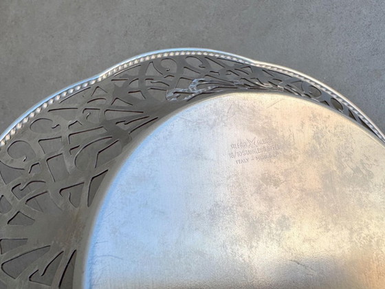 1x Classic Vintage Alessi Basket / Bowl – Metal, rvs (photo 4 of 6)