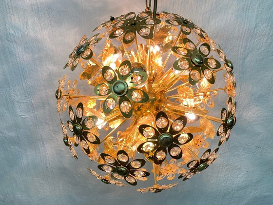 Image 1 of Hollywood Regency Sputnik Kronleuchter Pusteblume 60er 70er Jahre Design